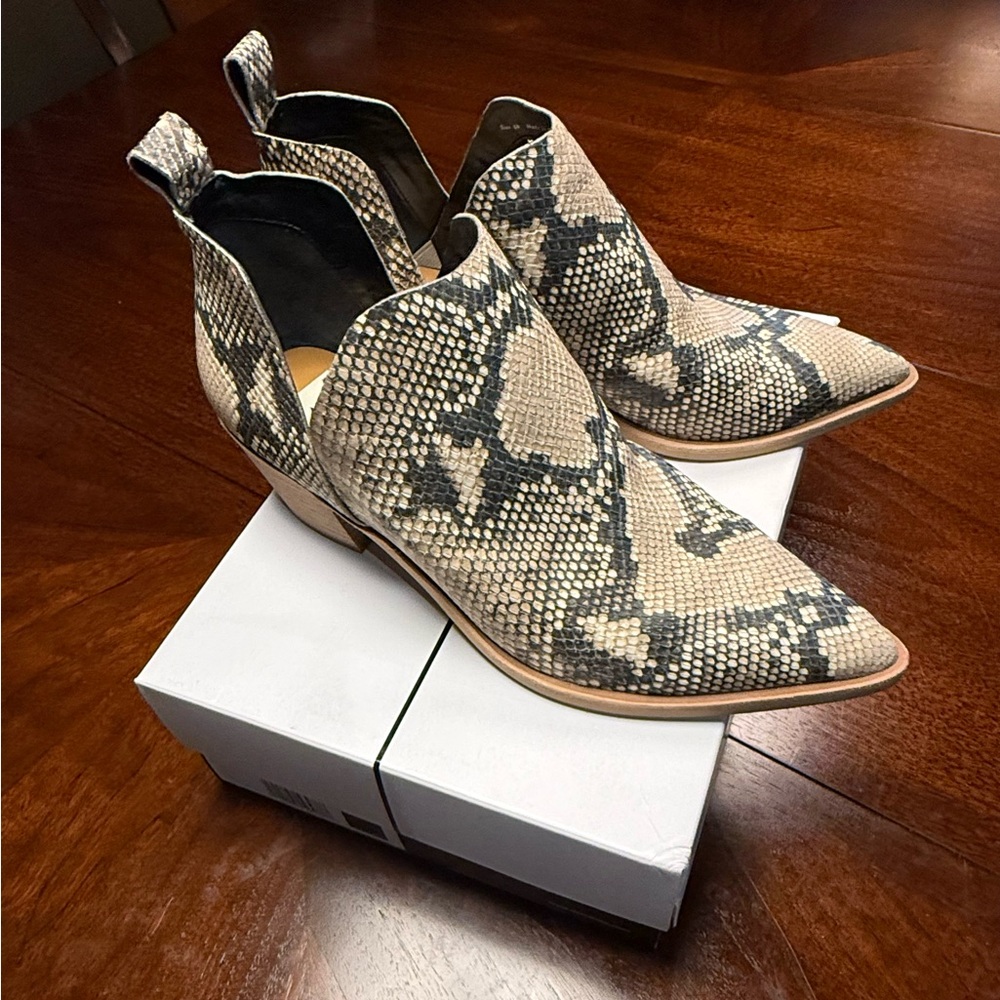 Snakeskin Print Ankle Bootie by Dolce Vita - Picture 2 of 7